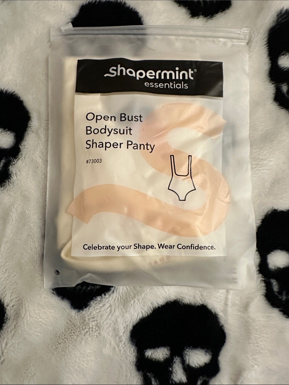 Shapermint Essentials Open Bust Bodysuit Shaper Panty - Nude